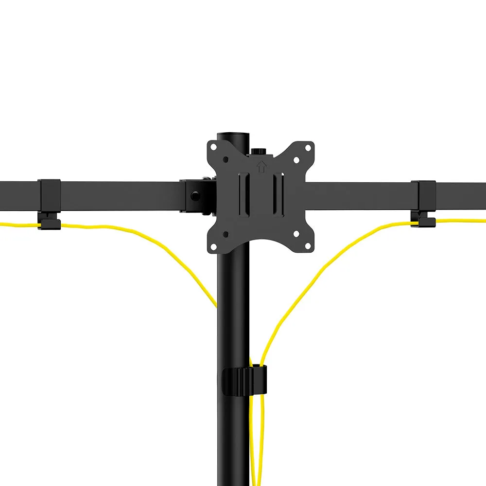 Clamp-On Triple Monitor Mount