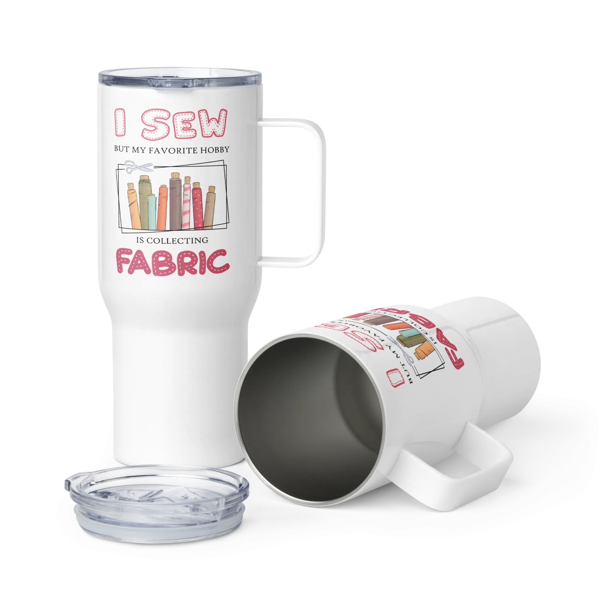 Collecting Fabric 25 oz Travel Mug