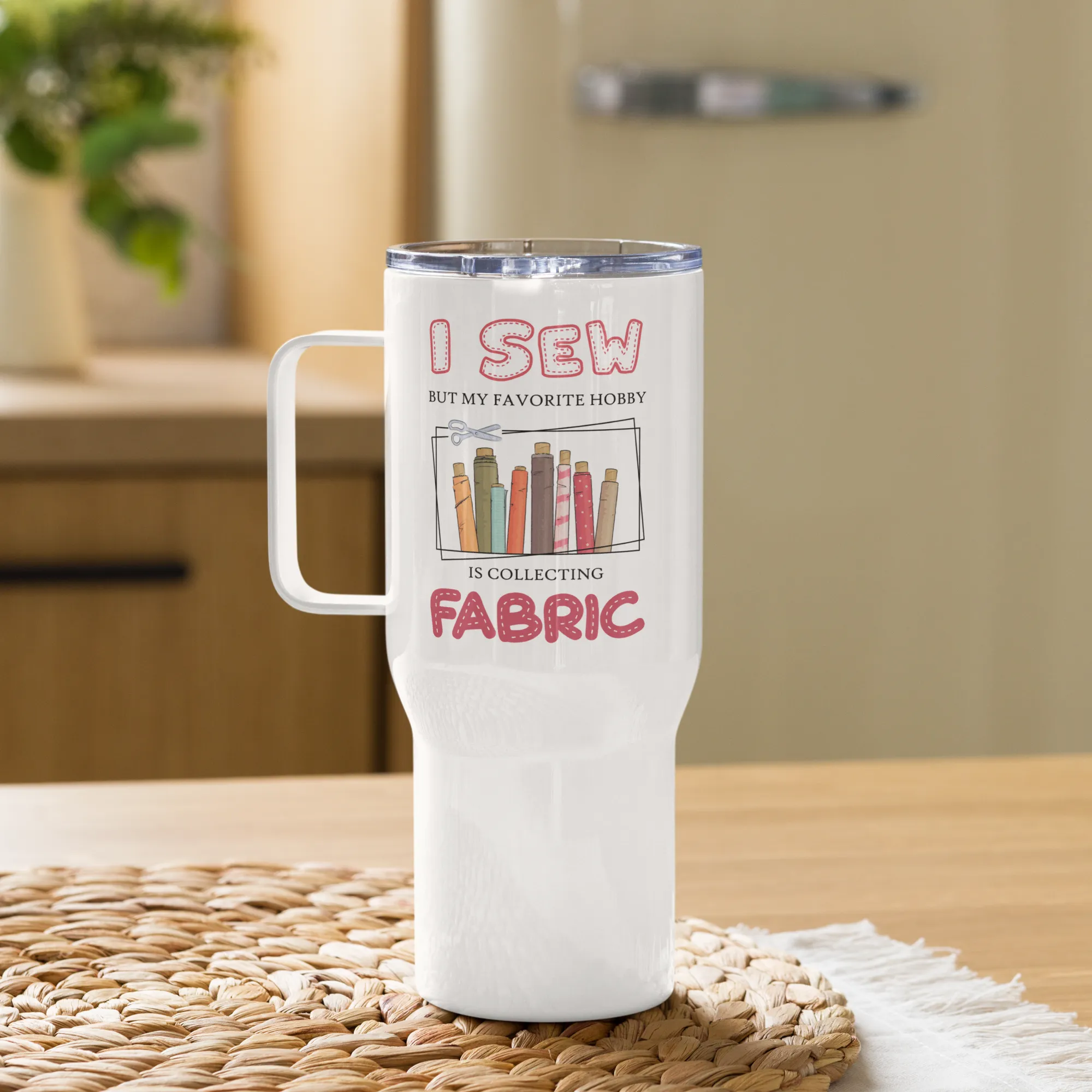 Collecting Fabric 25 oz Travel Mug