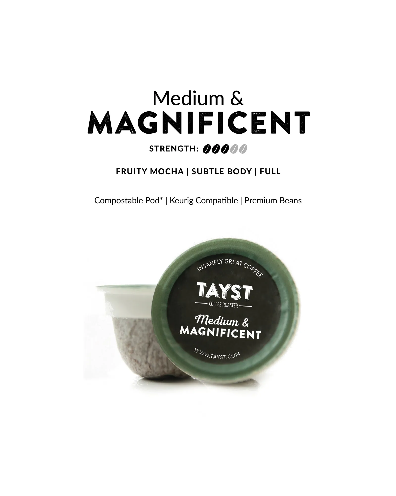 Compostable Coffee Pods for Keurig® Machines - Bag of 10