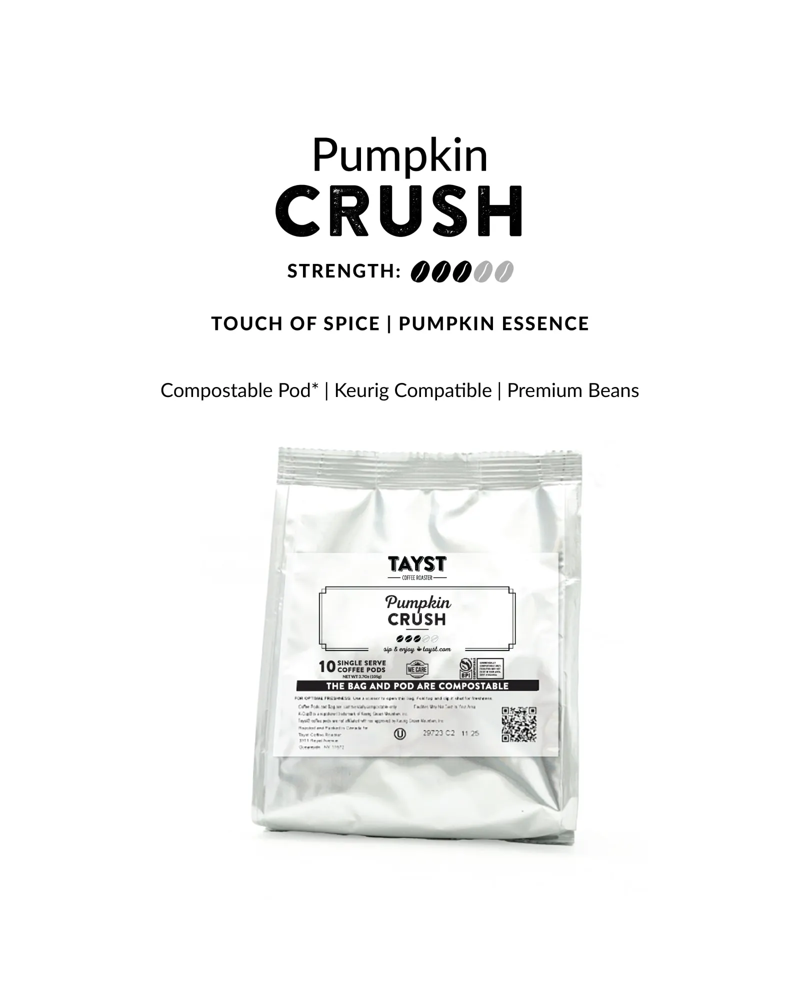Compostable Coffee Pods for Keurig® Machines - Bag of 10