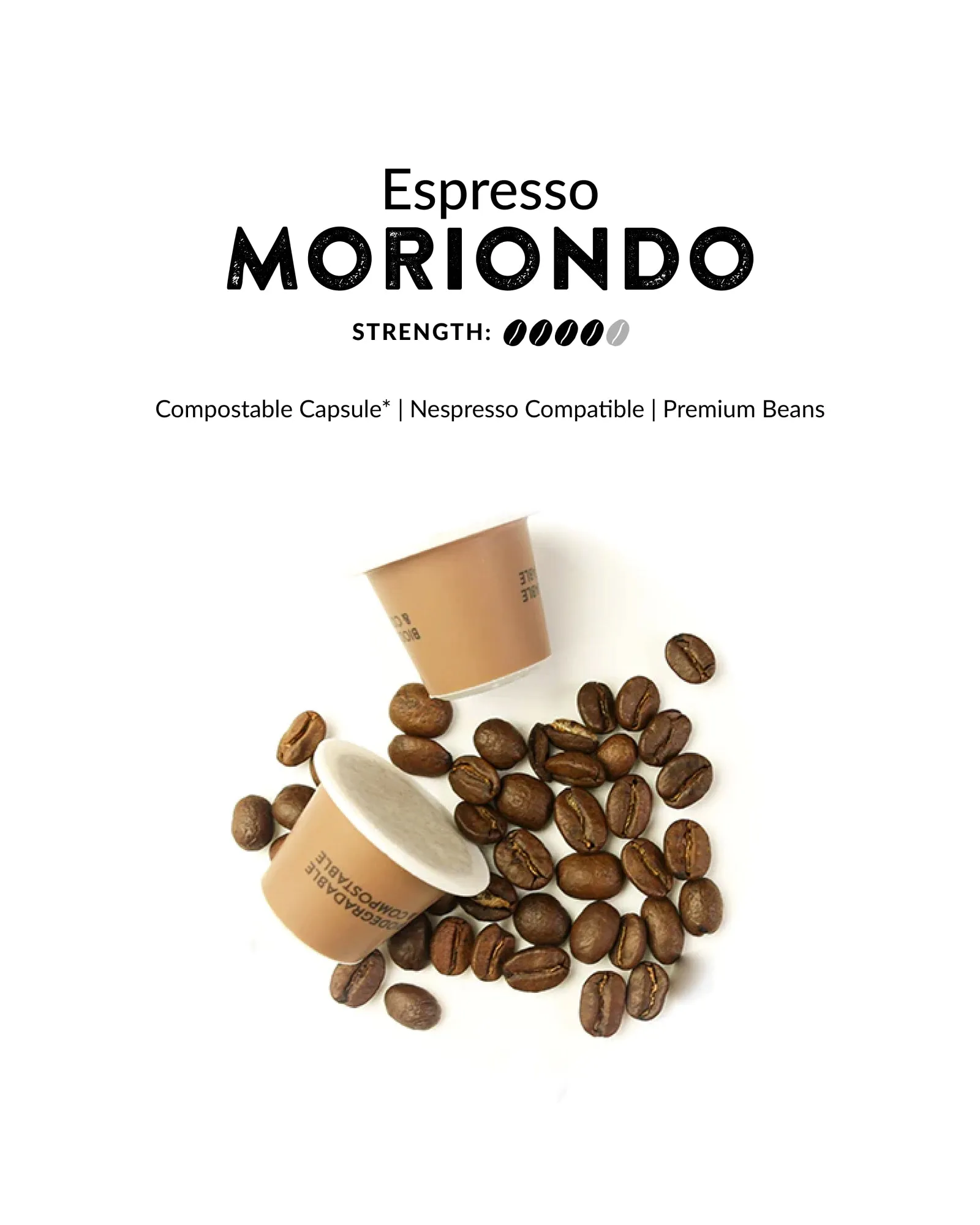 Compostable Espresso Capsules for Nespresso Machines - Bag of 10