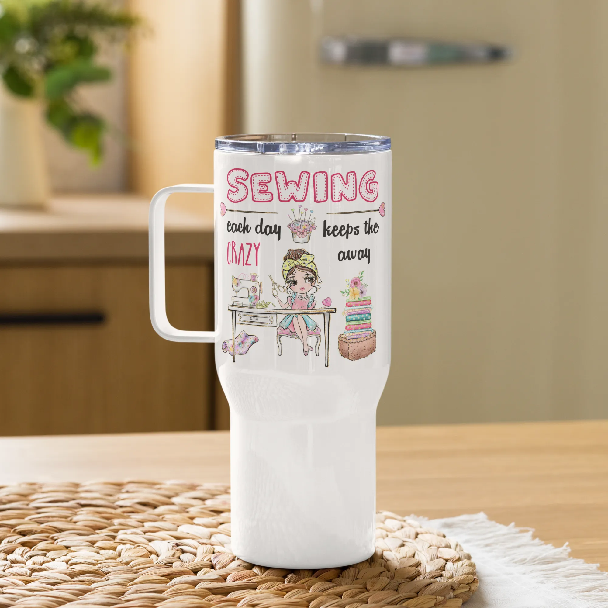 Crazy Away 25 oz Travel Mug