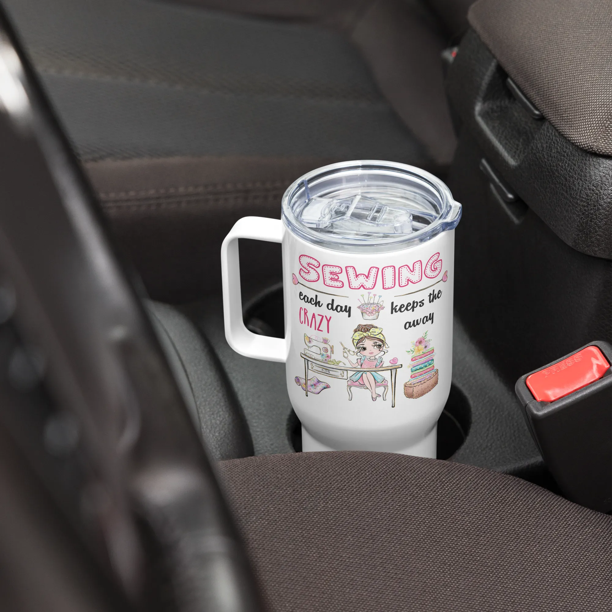 Crazy Away 25 oz Travel Mug