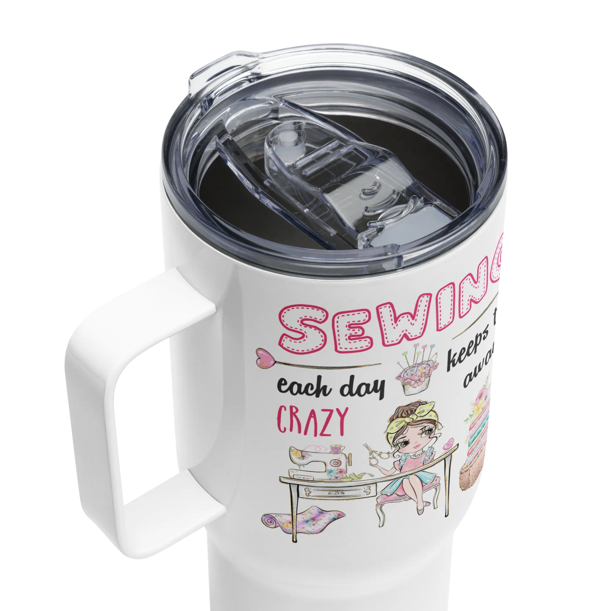 Crazy Away 25 oz Travel Mug