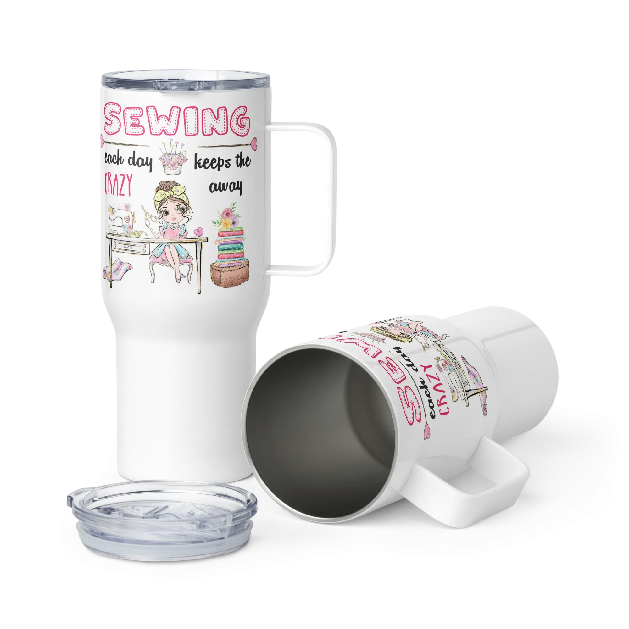 Crazy Away 25 oz Travel Mug