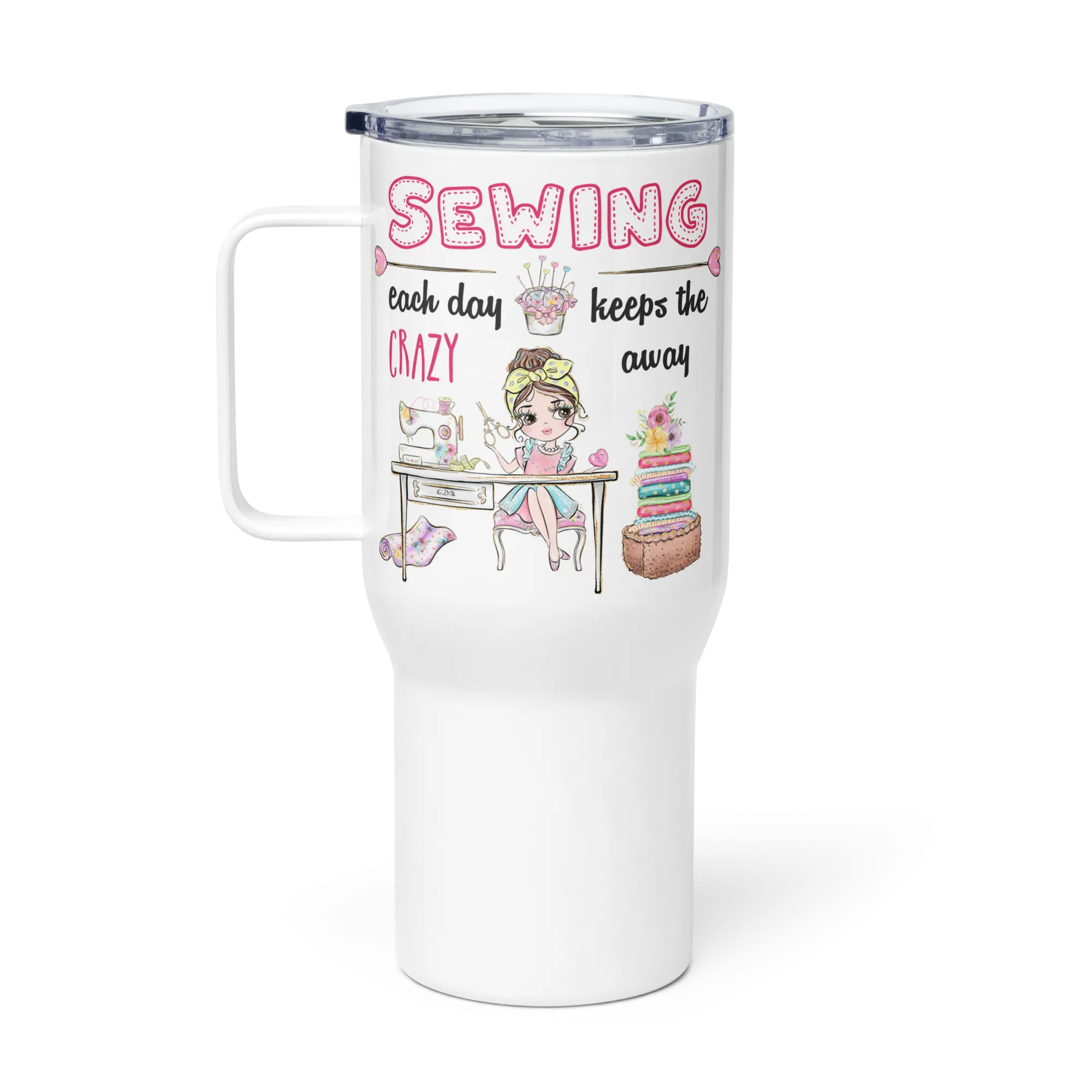 Crazy Away 25 oz Travel Mug