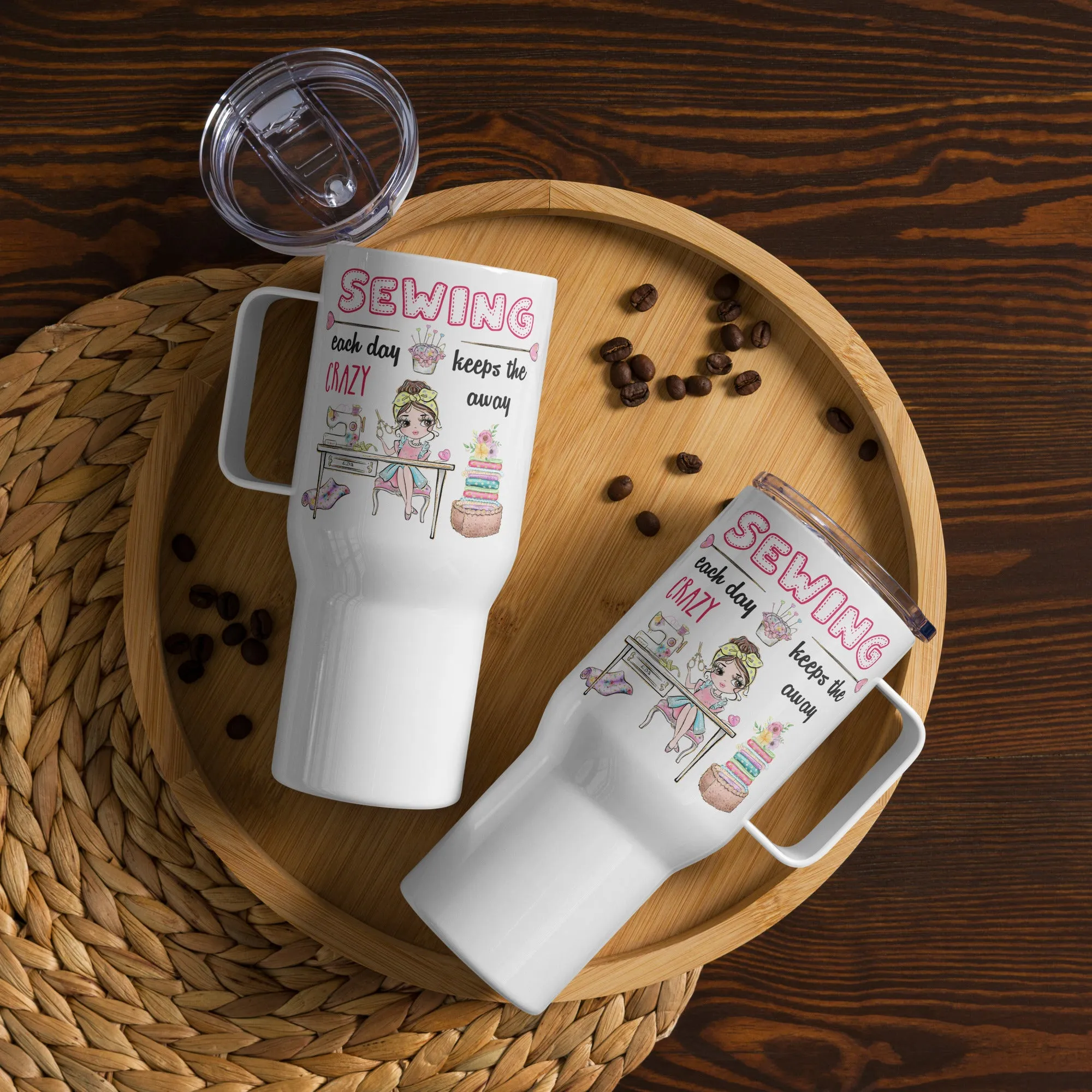 Crazy Away 25 oz Travel Mug
