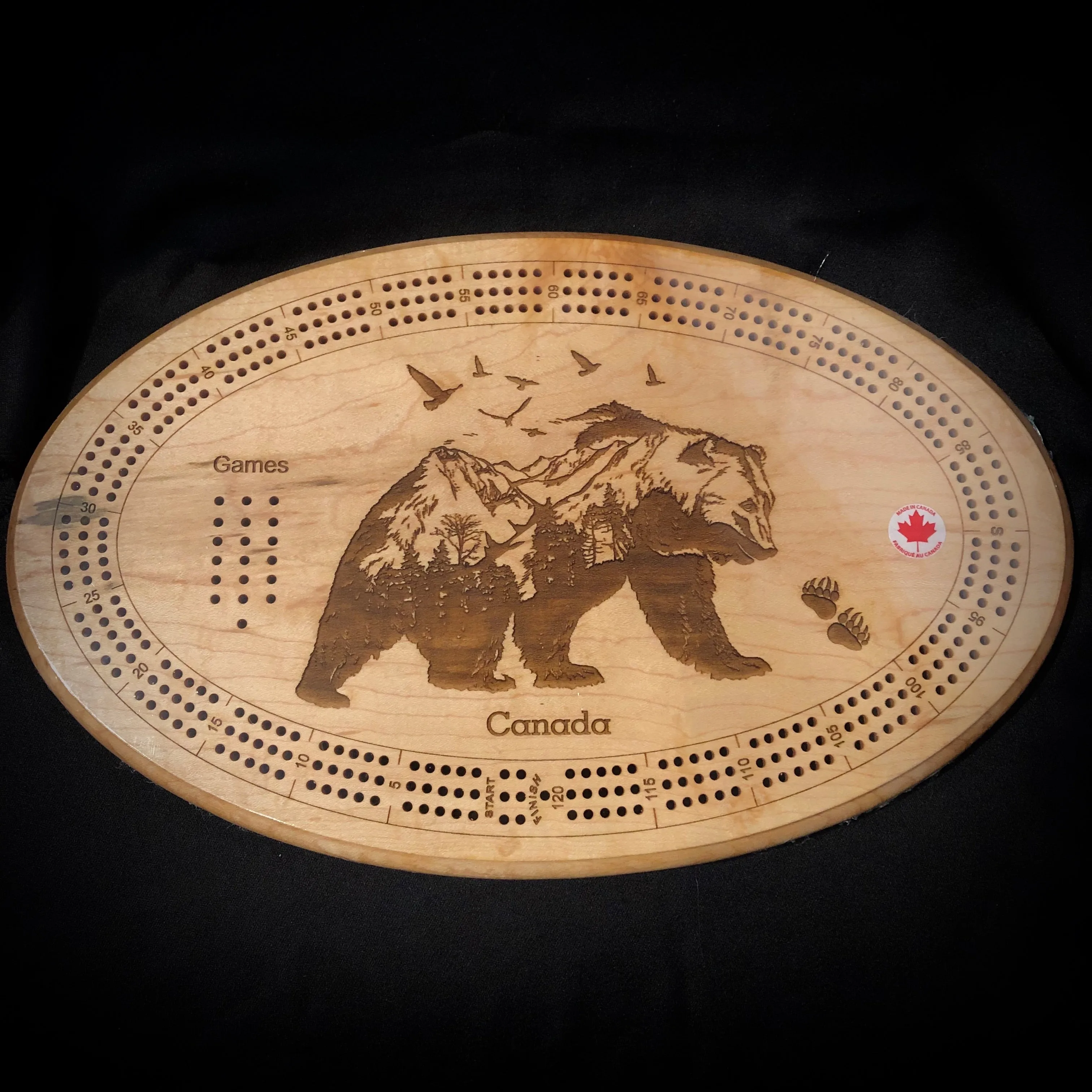 Crib Board - Wilderness Bear