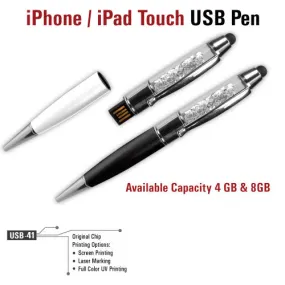 Crystal Touch Screen USB Pen