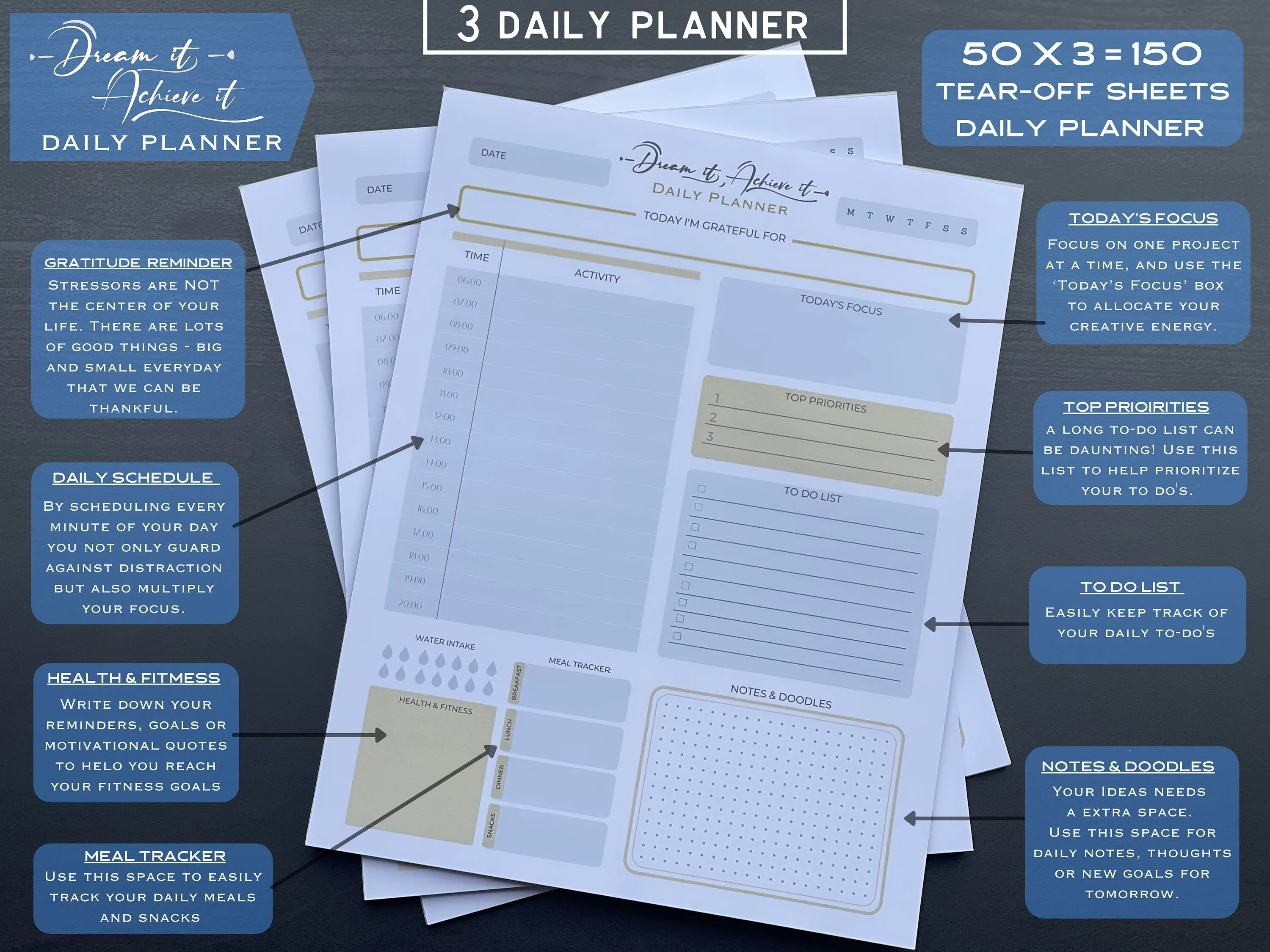 Daily Planner, Personalized Padfolio, Matching Pen, Portfolio with Refillable Notepad  Custom Engraved Portfolio, Business Gifts