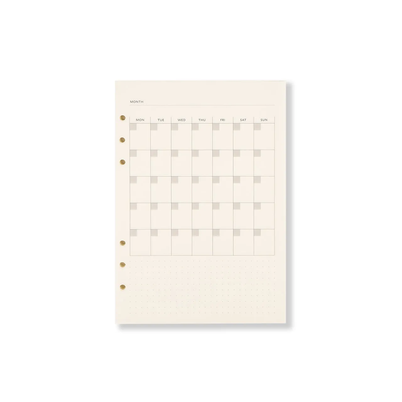 Daily Undated Planner Binder Insert A5