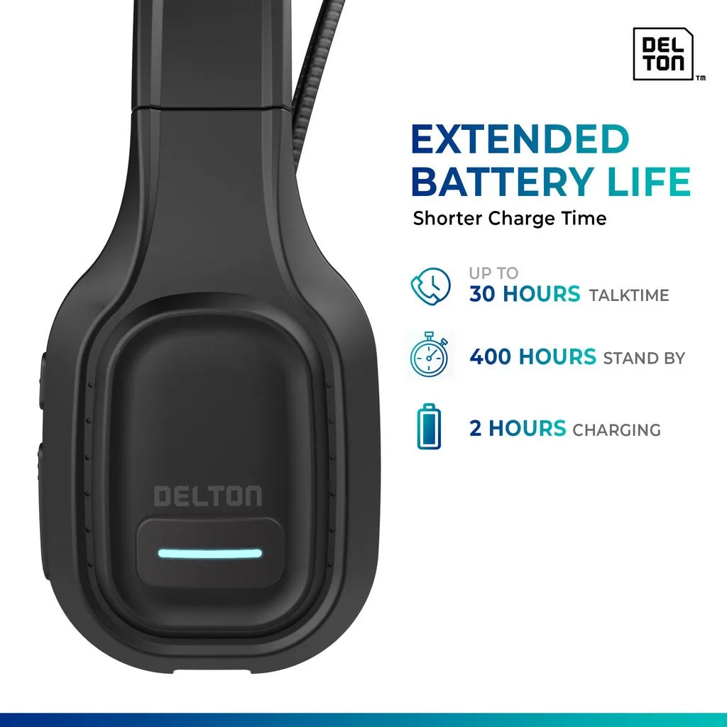 Delton 20X Professional Wireless Computer Headset with Mic   USB Dongle   Hook
