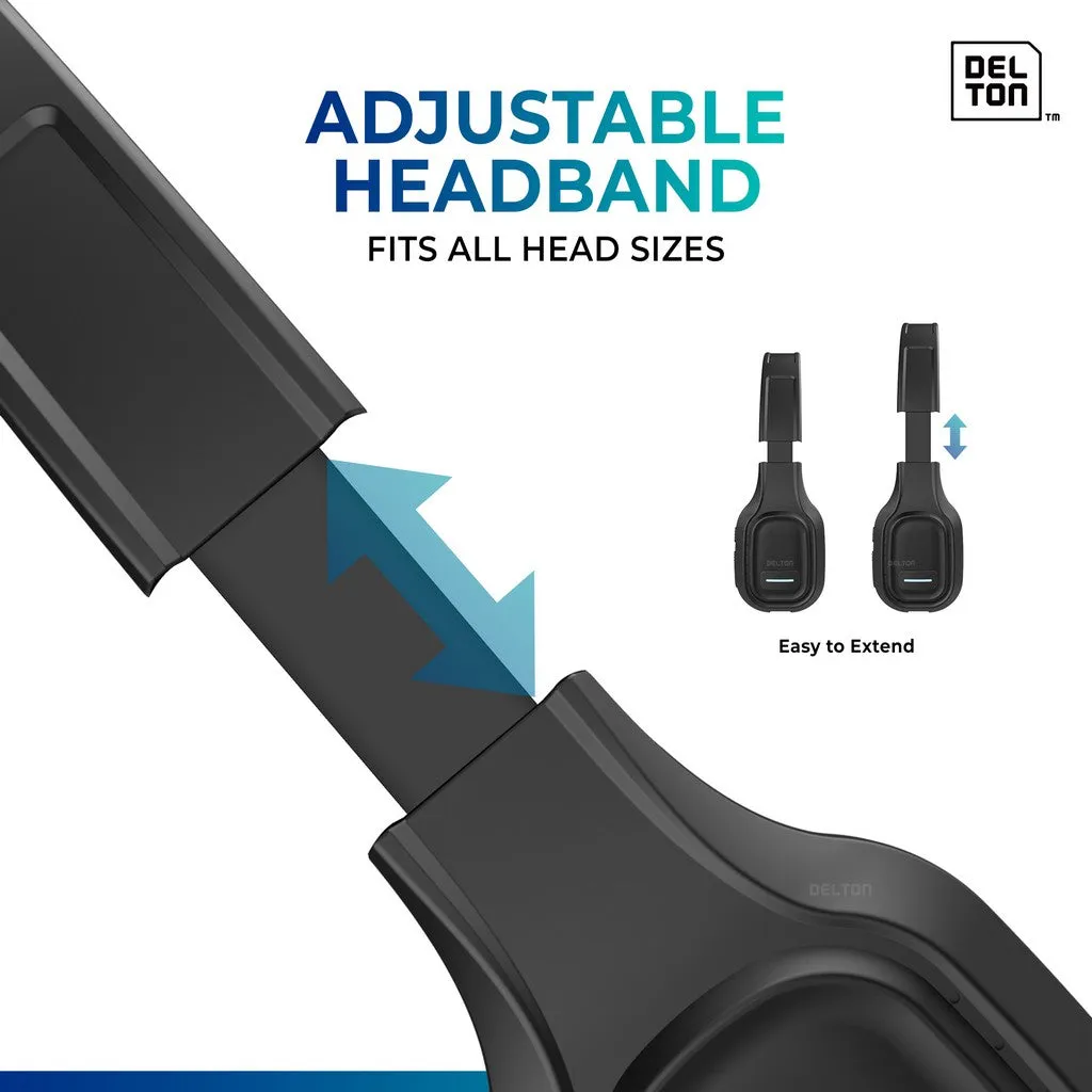 Delton 20X Professional Wireless Computer Headset with Mic   USB Dongle   Hook