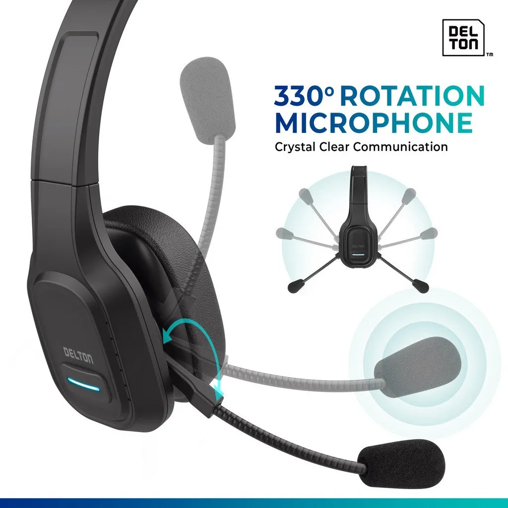 Delton 20X Professional Wireless Computer Headset with Mic   USB Dongle   Hook