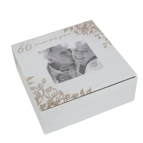 Diamond 60 Anniversary - Glass Trinket Box