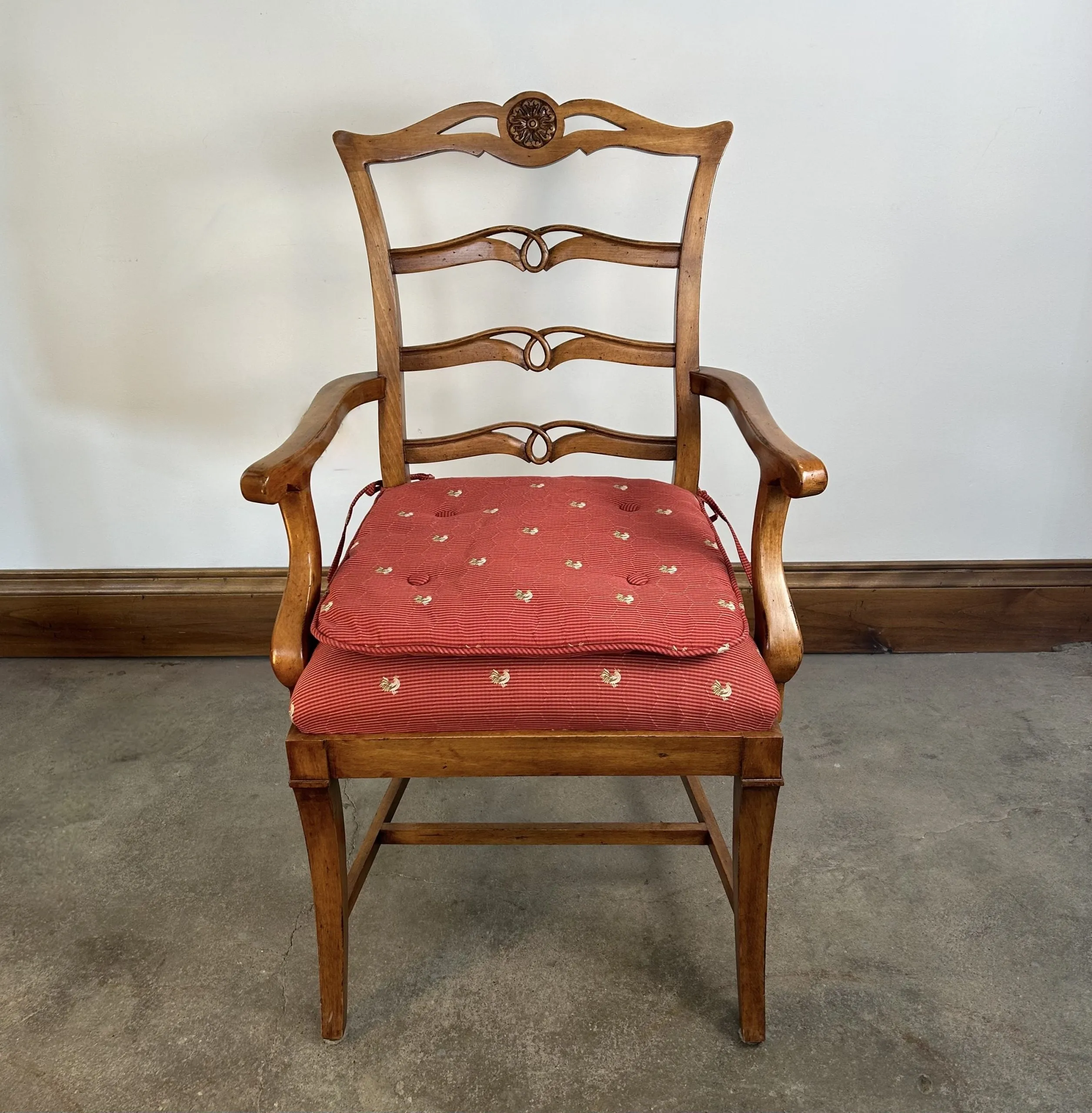 Dining Chairs with Back Cushions, Traditional, Set of Three