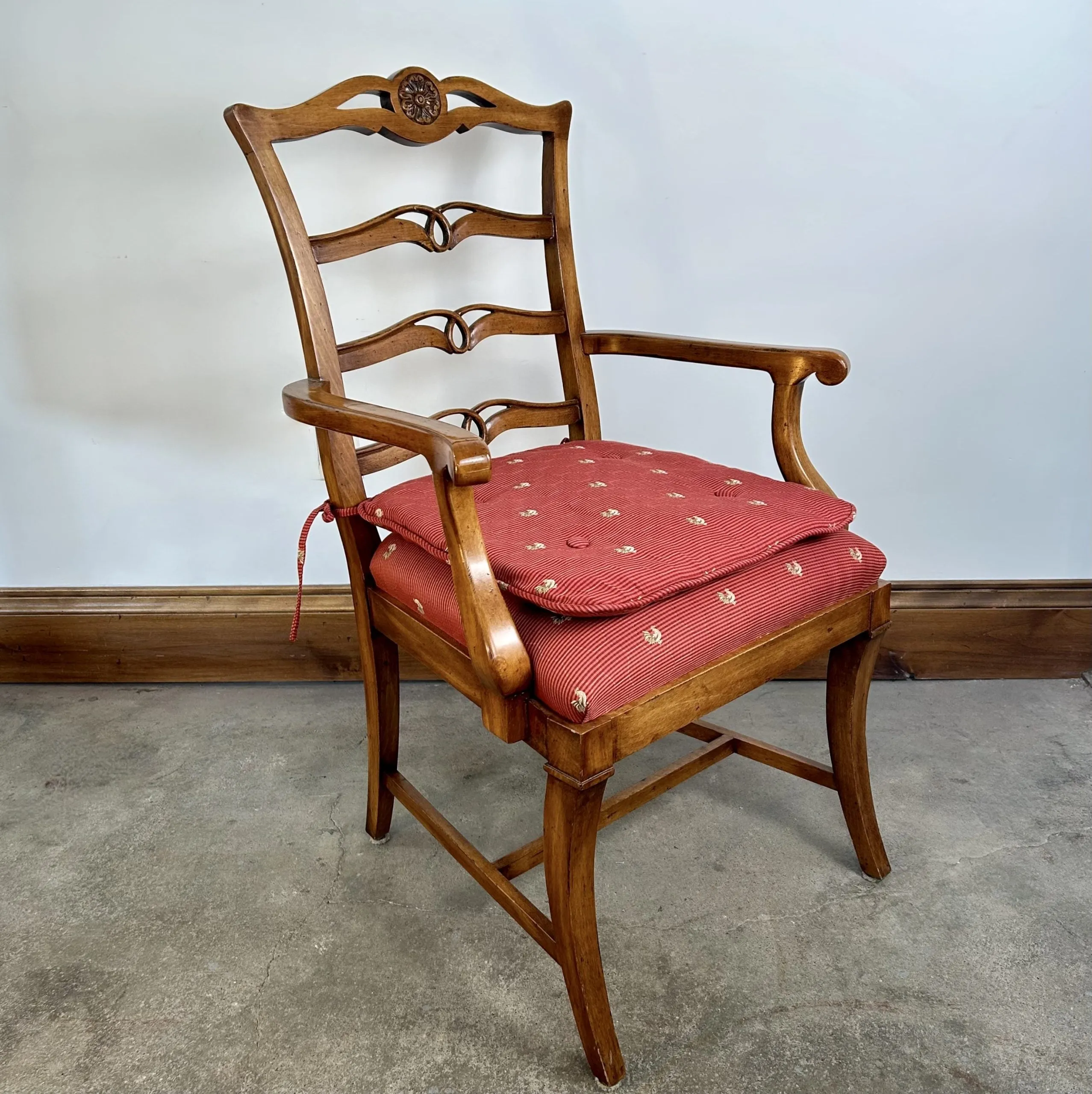 Dining Chairs with Back Cushions, Traditional, Set of Three
