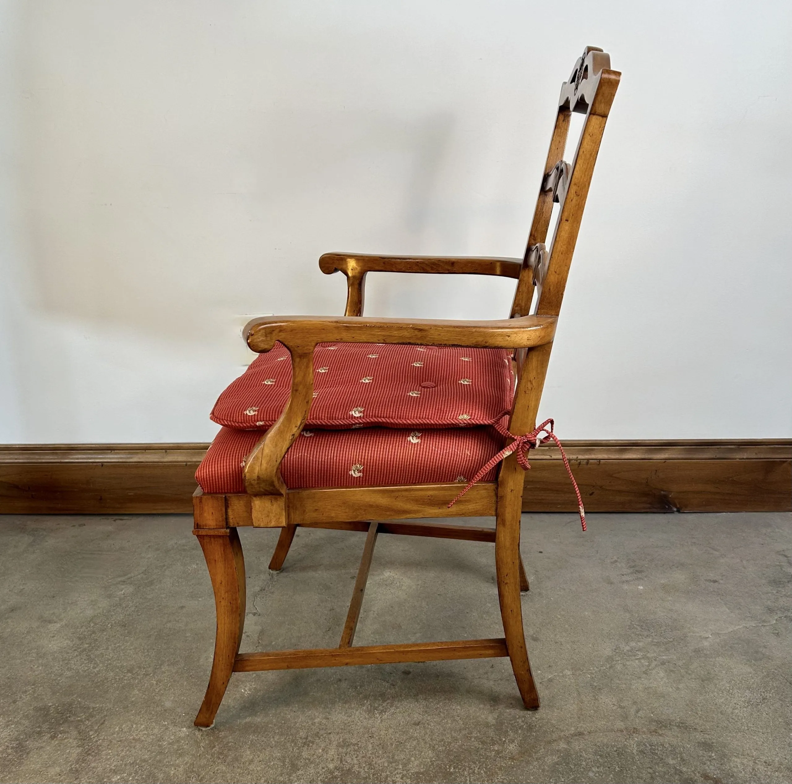 Dining Chairs with Back Cushions, Traditional, Set of Three
