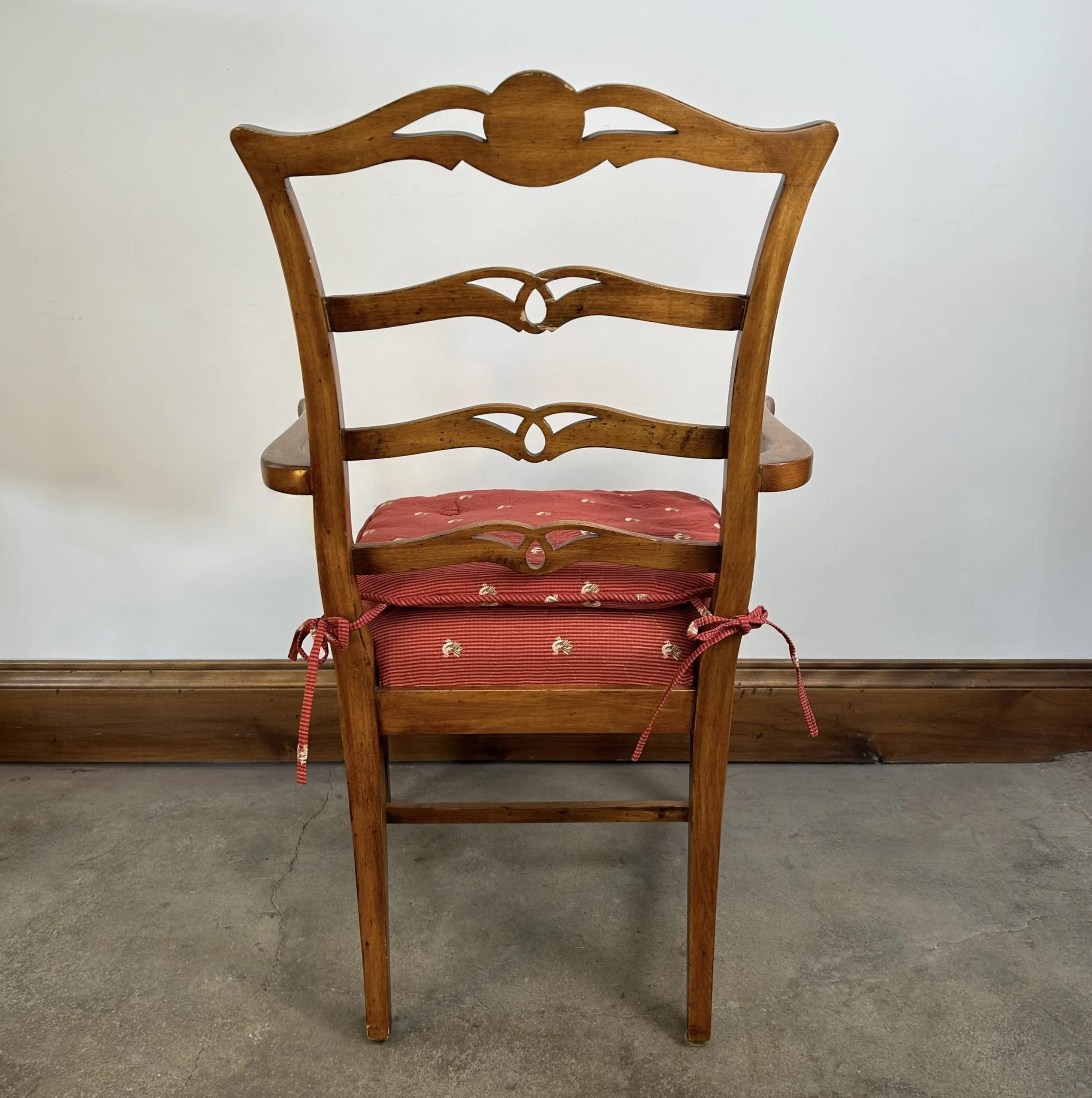 Dining Chairs with Back Cushions, Traditional, Set of Three