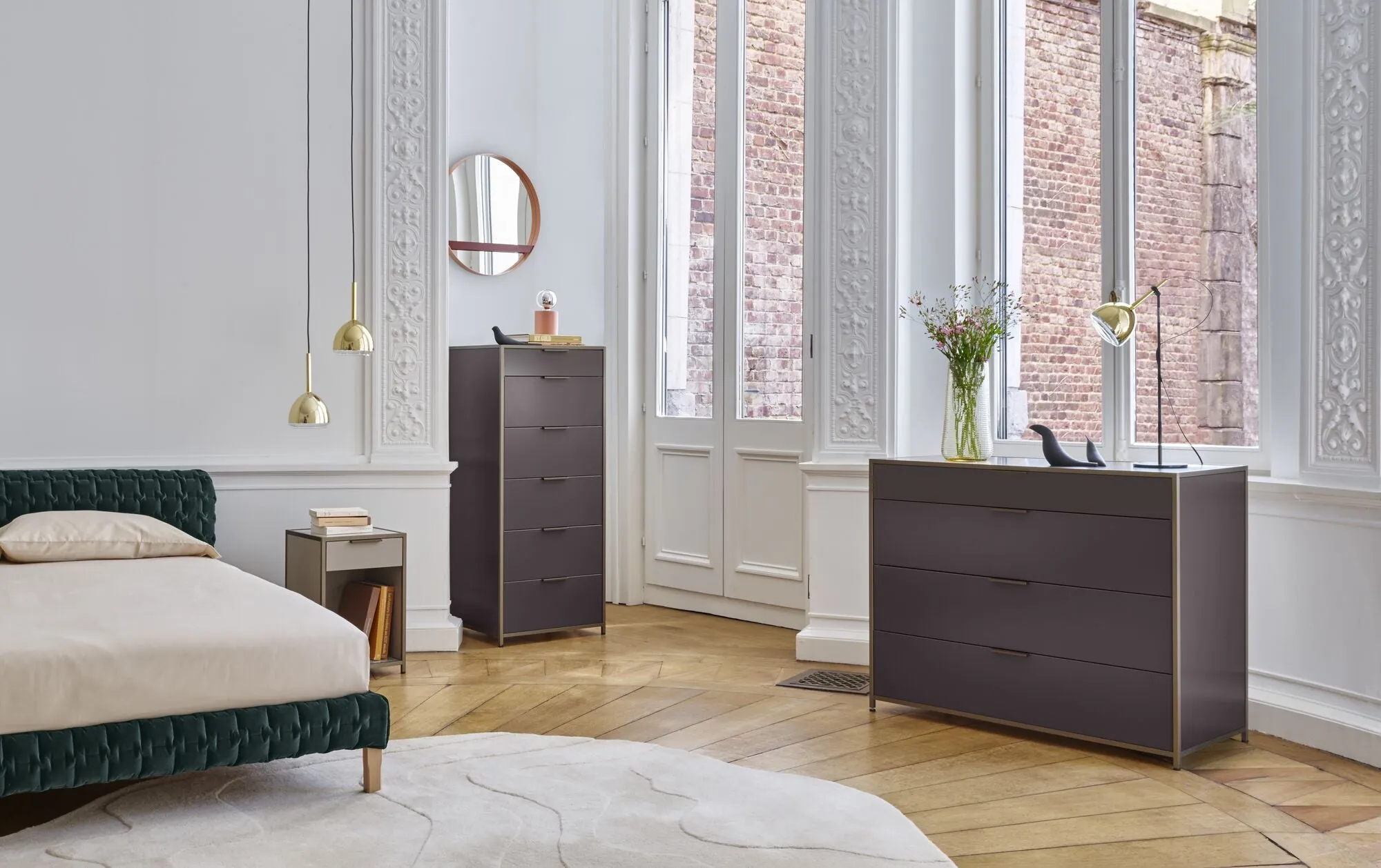 Dita Bedside Table 1 Drawer