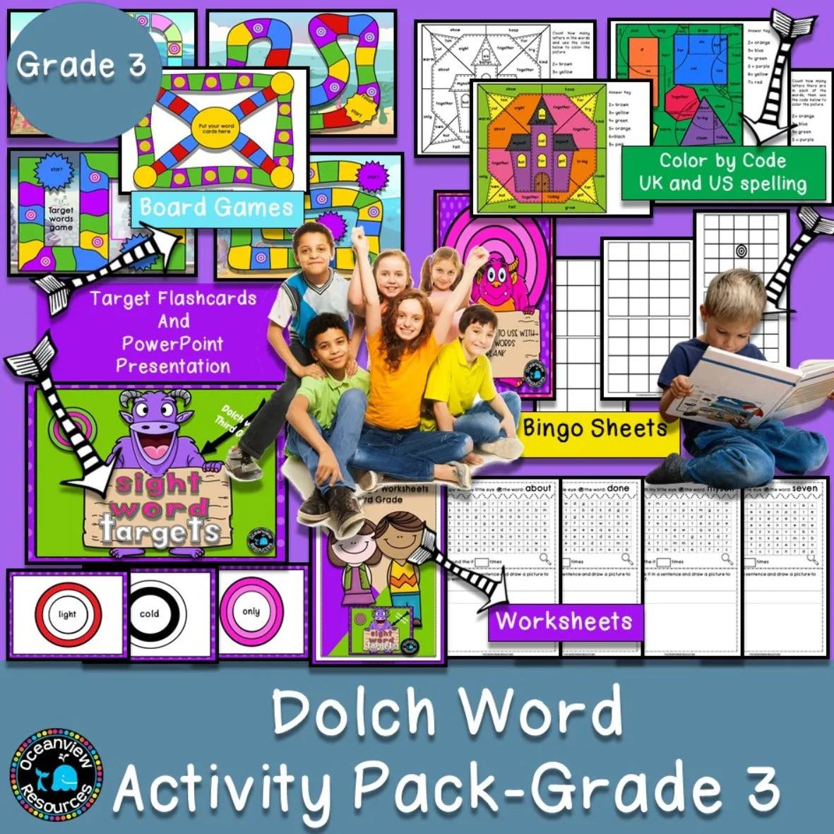 Dolch word Activity Pack-Grade 3