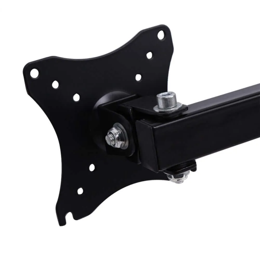 Dual Monitor Stand Bracket Mount 14"-24" Screens 360-degree Rotation