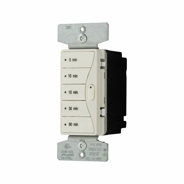 Eaton Wiring Devices 9590SG Minute Timer, 15 A, 120 V, 1800 W, 5, 10, 15, 30, 60 min Off Time Setting