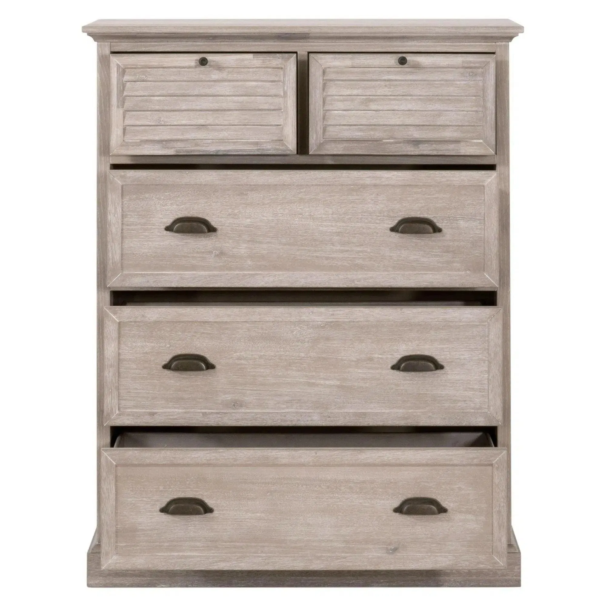 Eden 5-Drawer High Chest Natural Gray Acacia