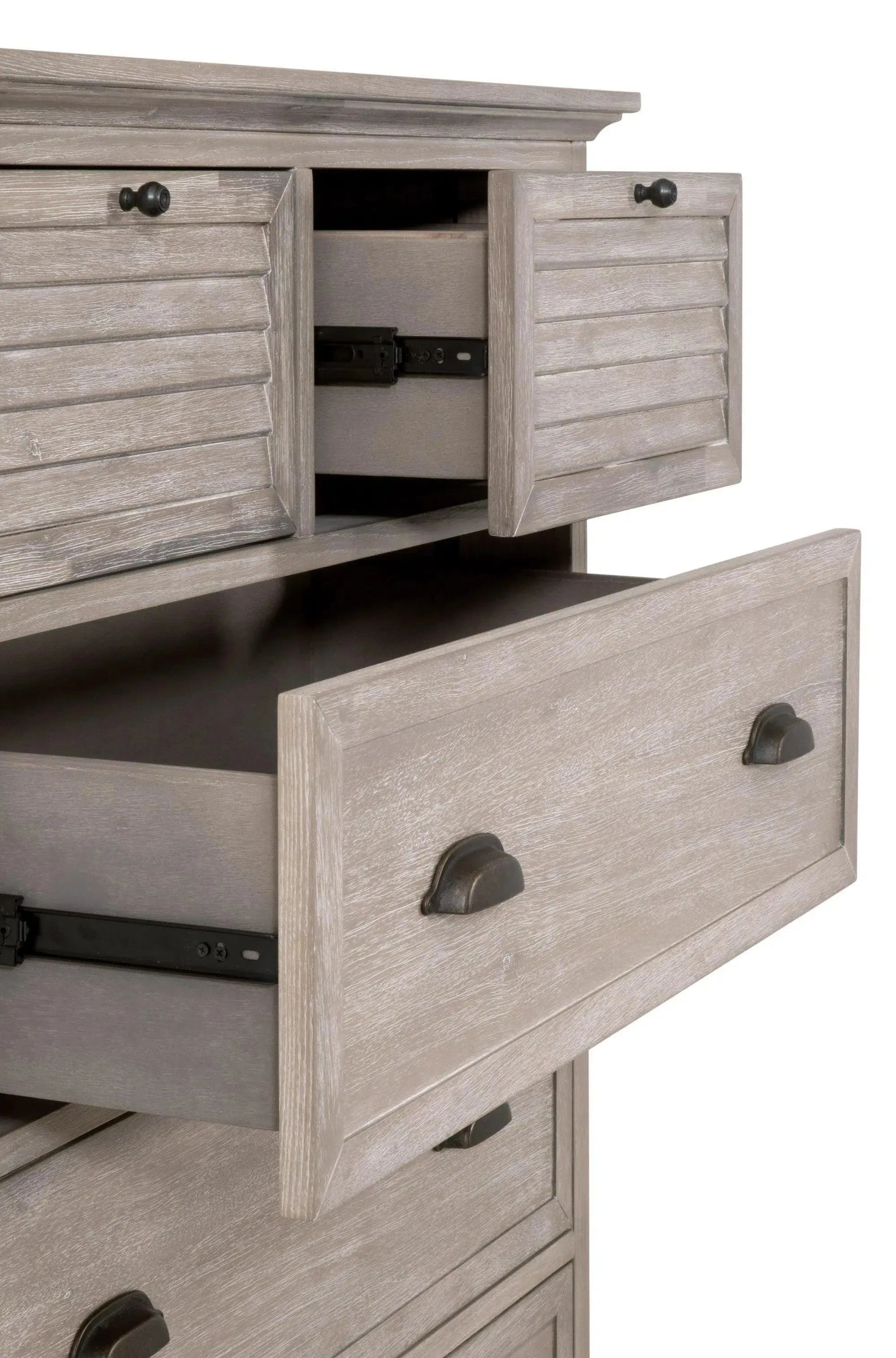 Eden 5-Drawer High Chest Natural Gray Acacia
