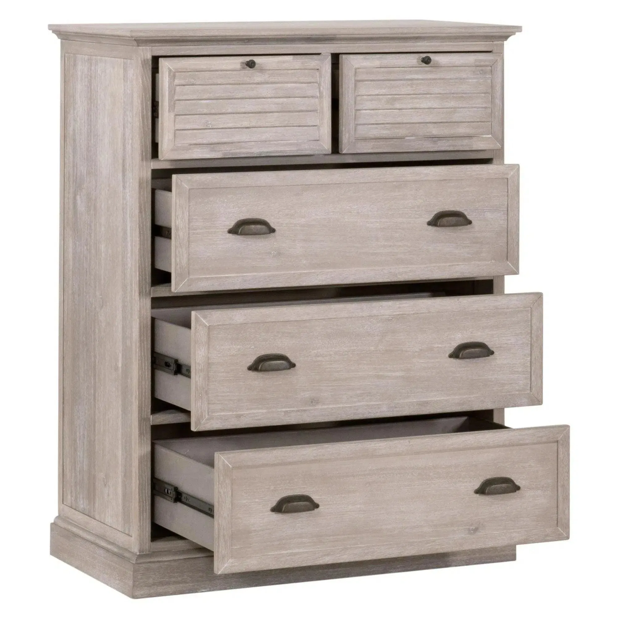 Eden 5-Drawer High Chest Natural Gray Acacia