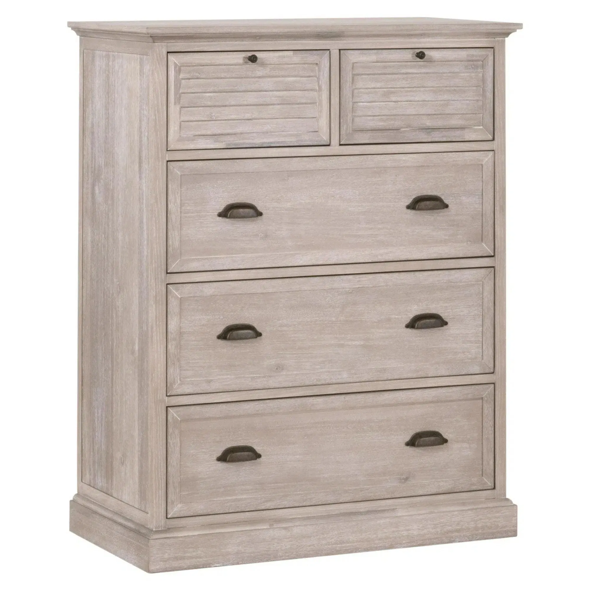 Eden 5-Drawer High Chest Natural Gray Acacia