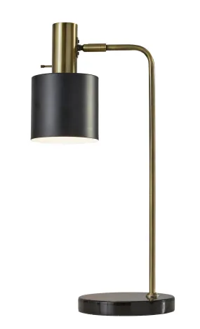 Emmett Desk Lamp in Black Marble