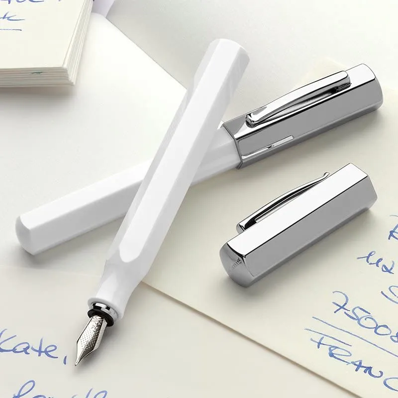 FABER-CASTELL FOUNTAIN PEN ONDORO WHITE F