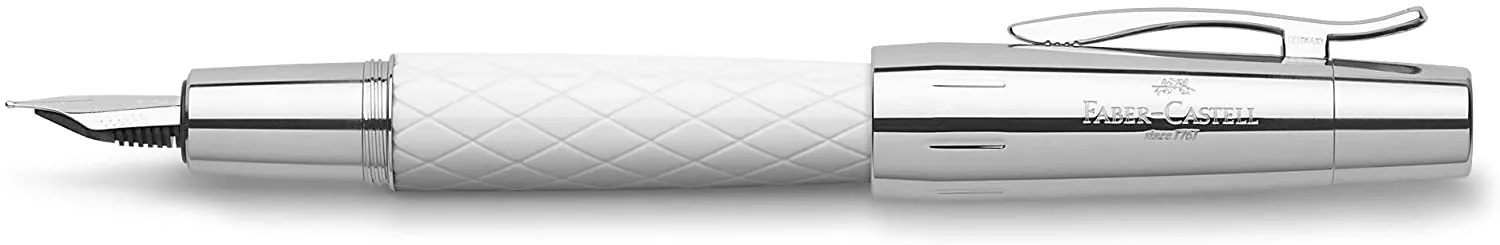 FABER-CASTELL F/PEN M EMOTION RHOMBUS WHT