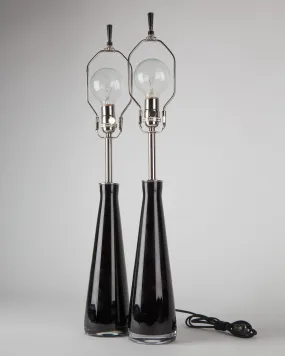 Falkenbergs Purple Glass Table Lamps