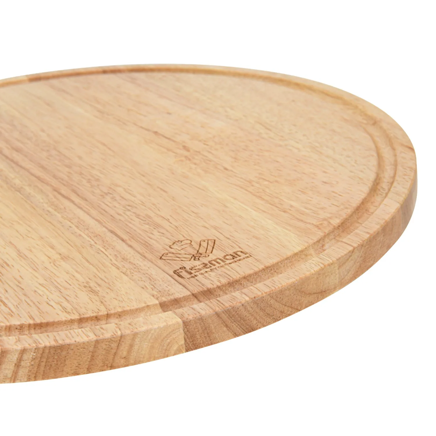 Fissman Cutting Board Round 35x35x1.5cm Rubber Wood