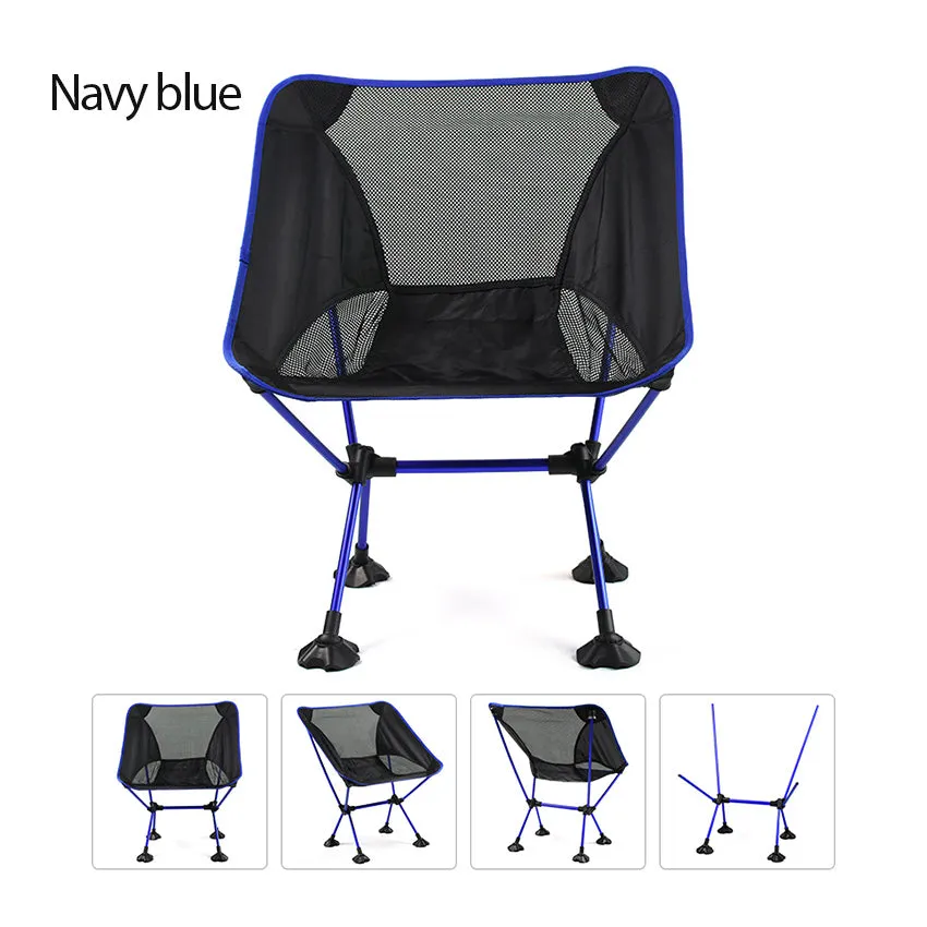 Foldable Fishing Chairs Bearing 330lb Weight w/ Stable Large Feet
