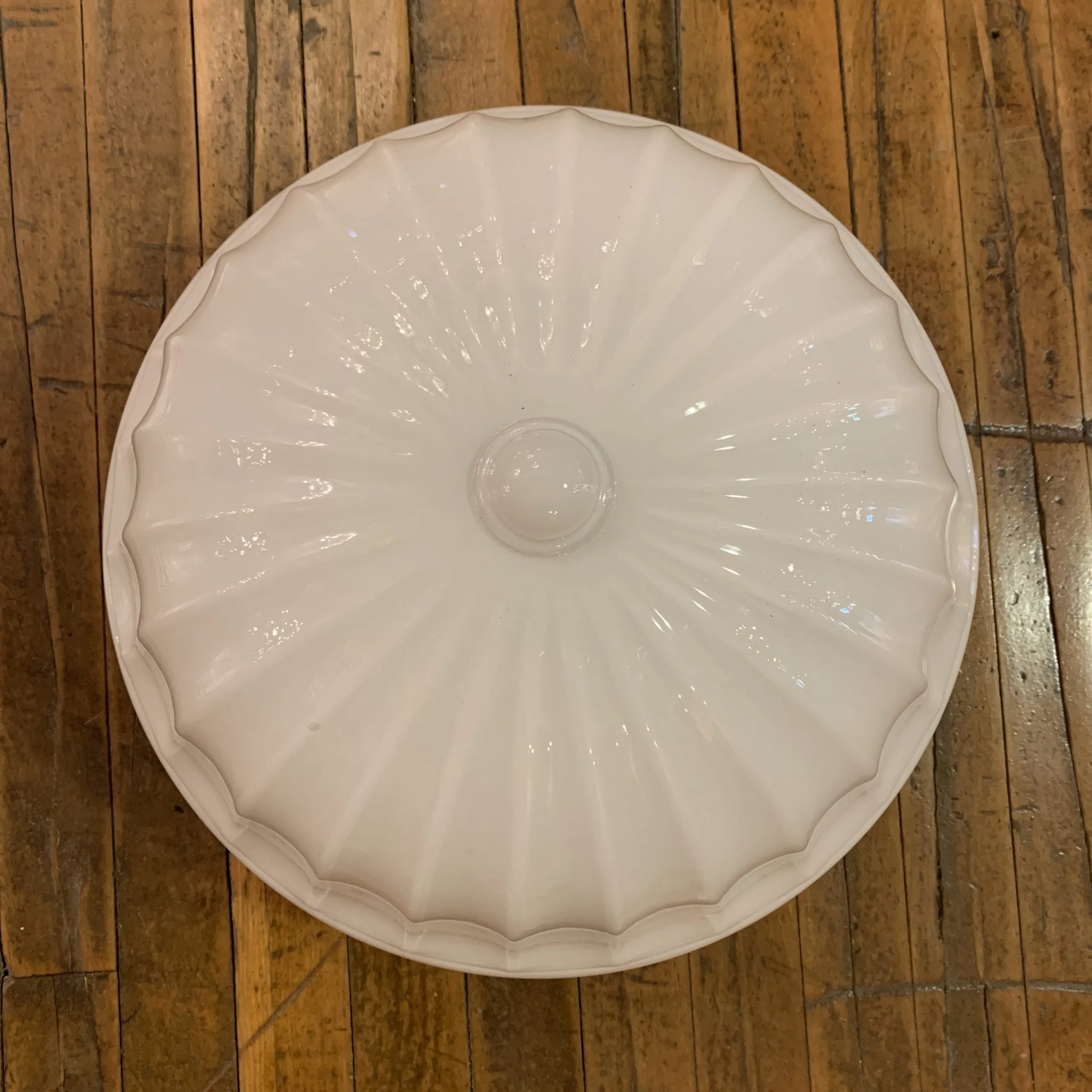 Globe, Milk Glass Shade, Vintage