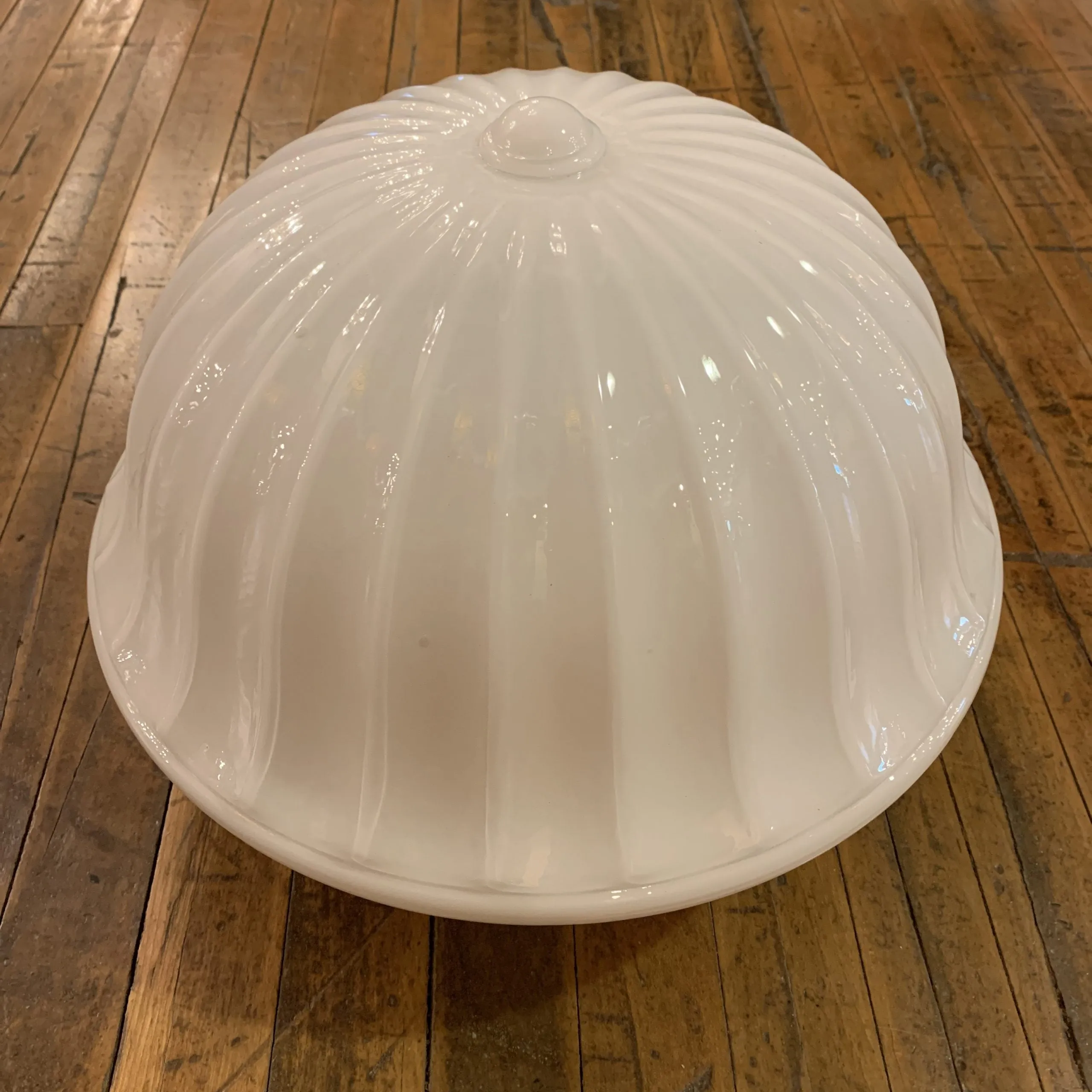 Globe, Milk Glass Shade, Vintage