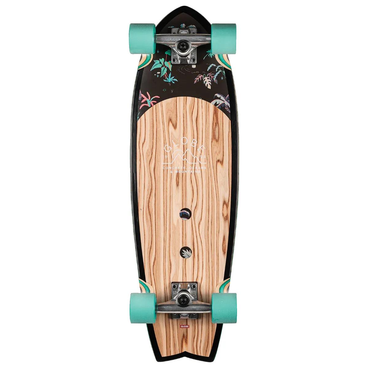 Globe Sun City Olivewood Neon Jungle 30" Skateboard Complete