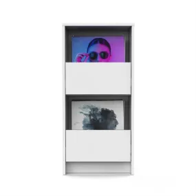 Glorious VINYL VAULT With Drawers (White)