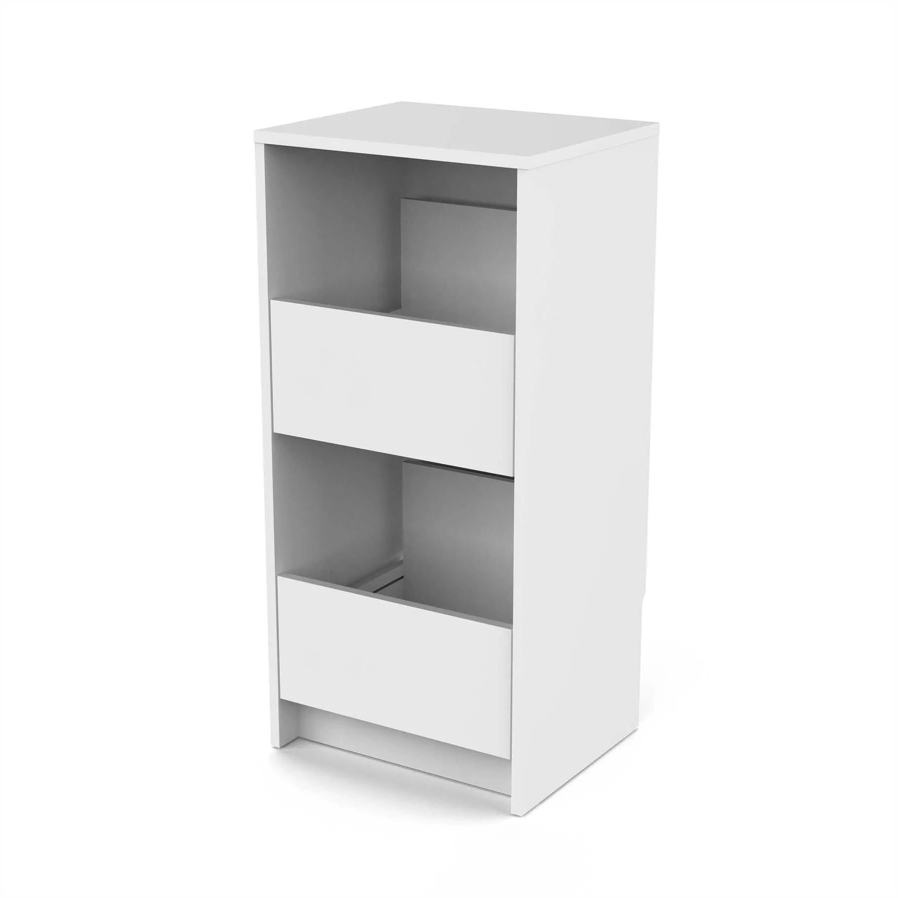Glorious VINYL VAULT With Drawers (White)