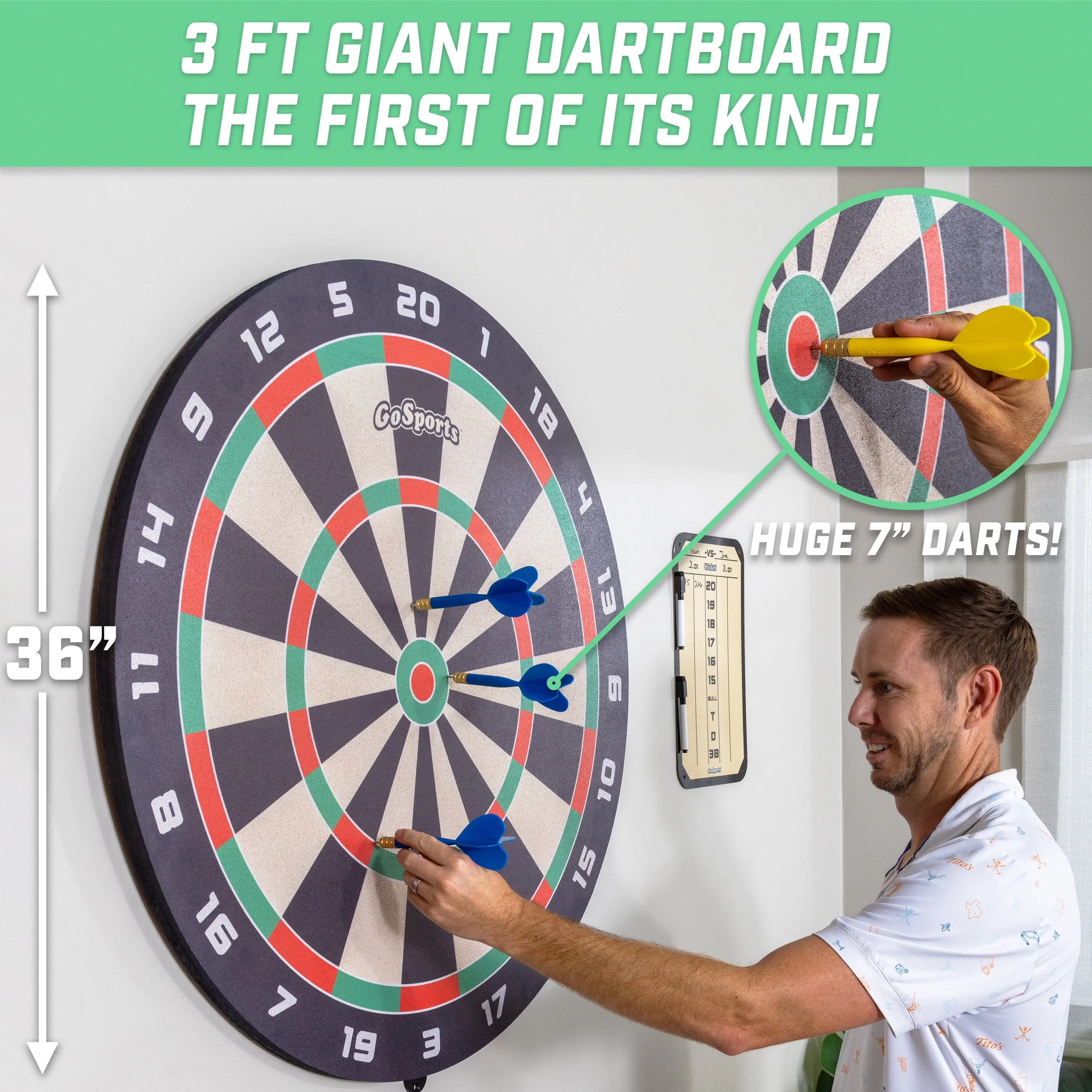 GoSports 3 ft Giant Dartboard