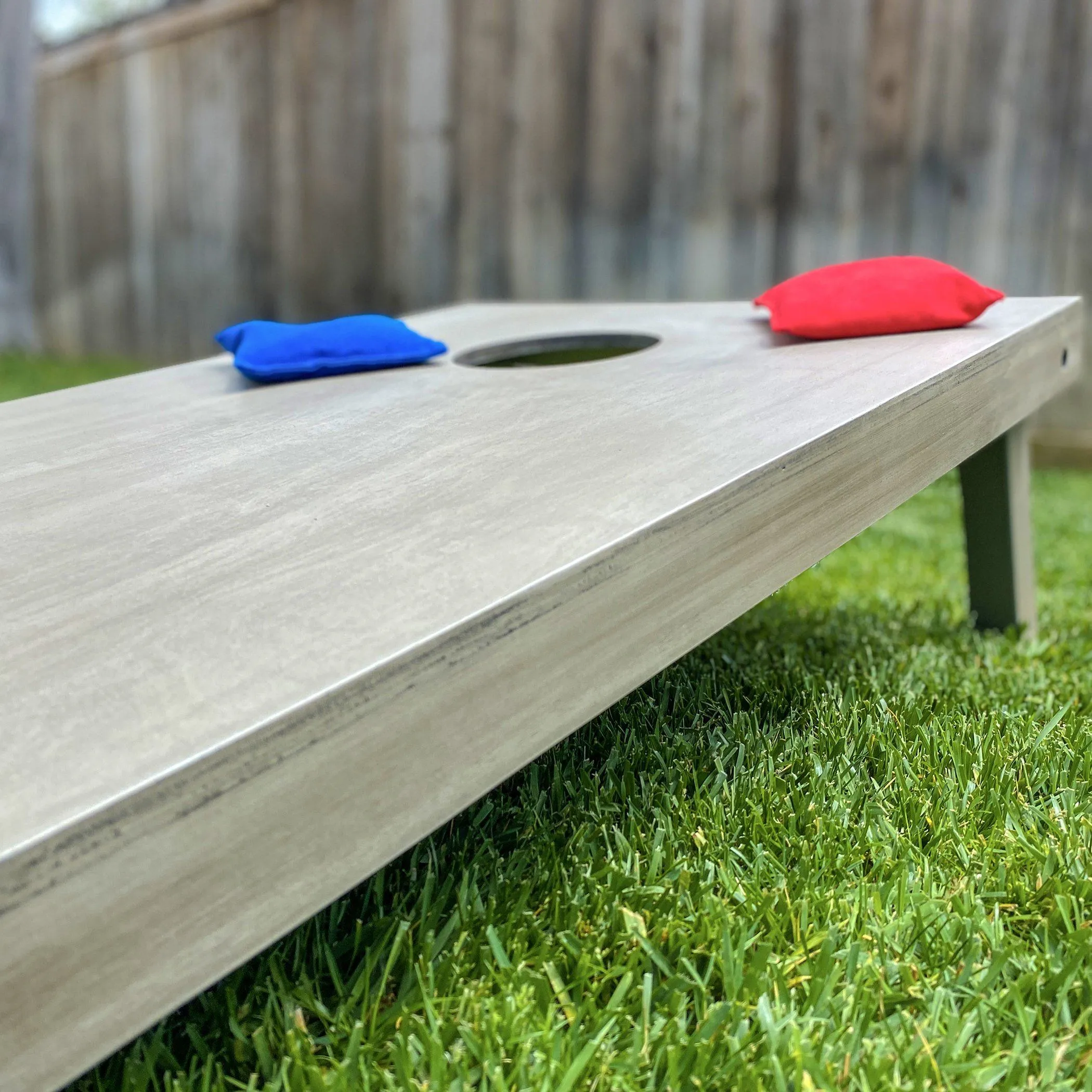 GoSports 4 ft x 2 ft Wooden Cornhole Boards Set - Gray