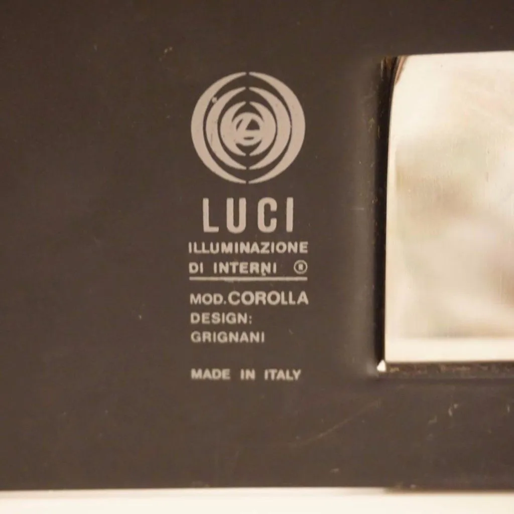 Grignani for Luci, 1970s, Italian Vintage Adjustable Black and Nickel Desk Lamp