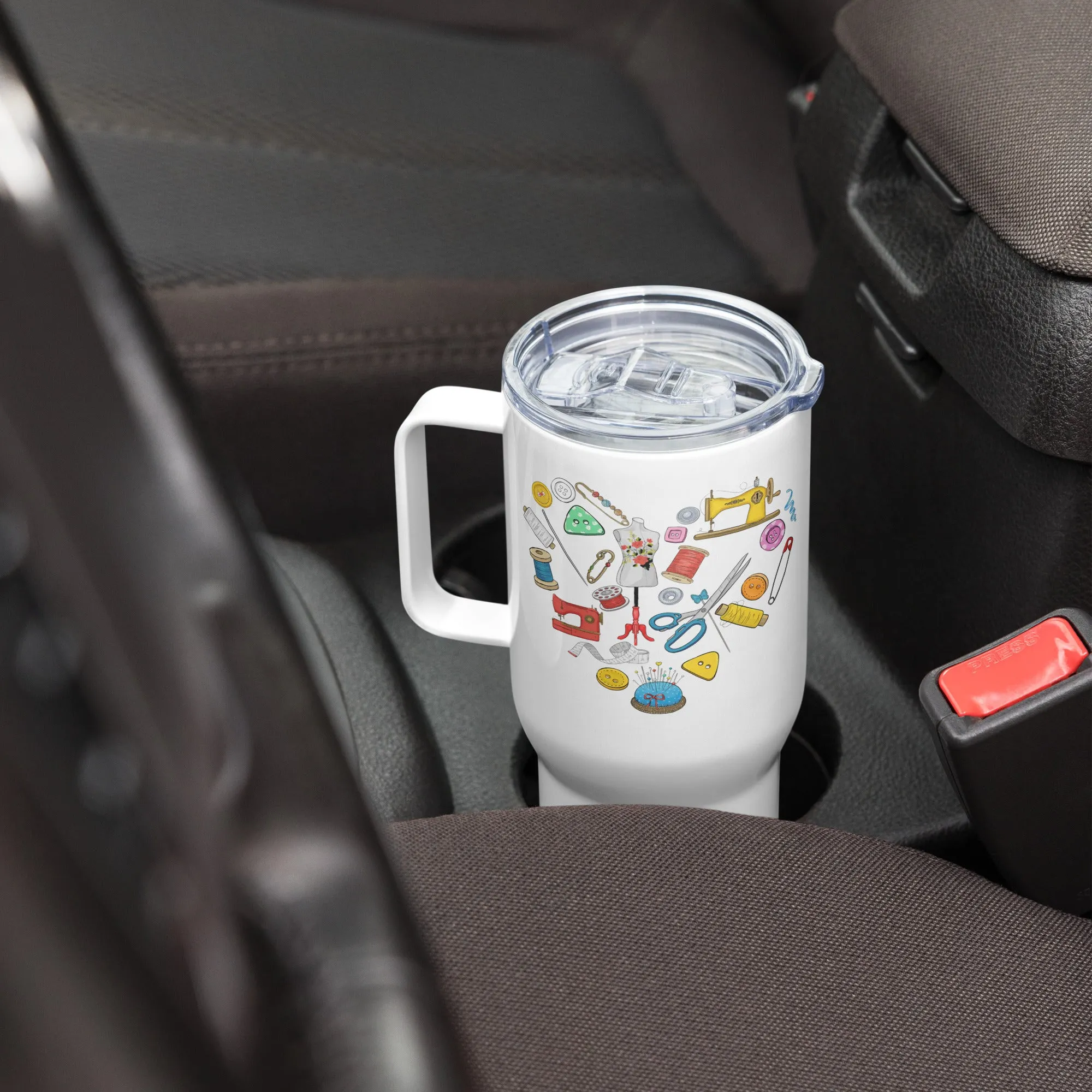 Heart 25 oz Travel Mug