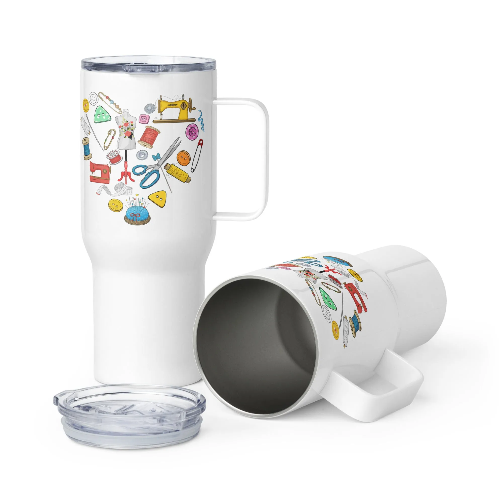 Heart 25 oz Travel Mug