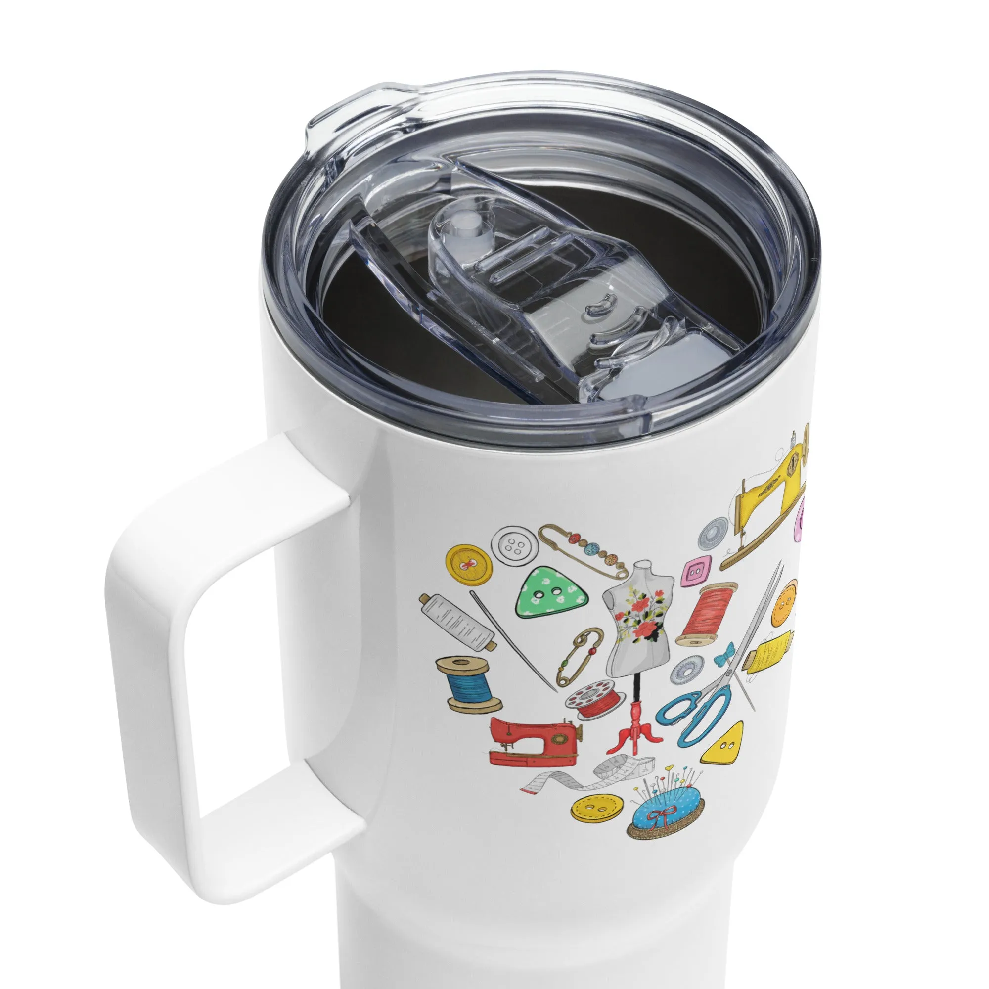 Heart 25 oz Travel Mug