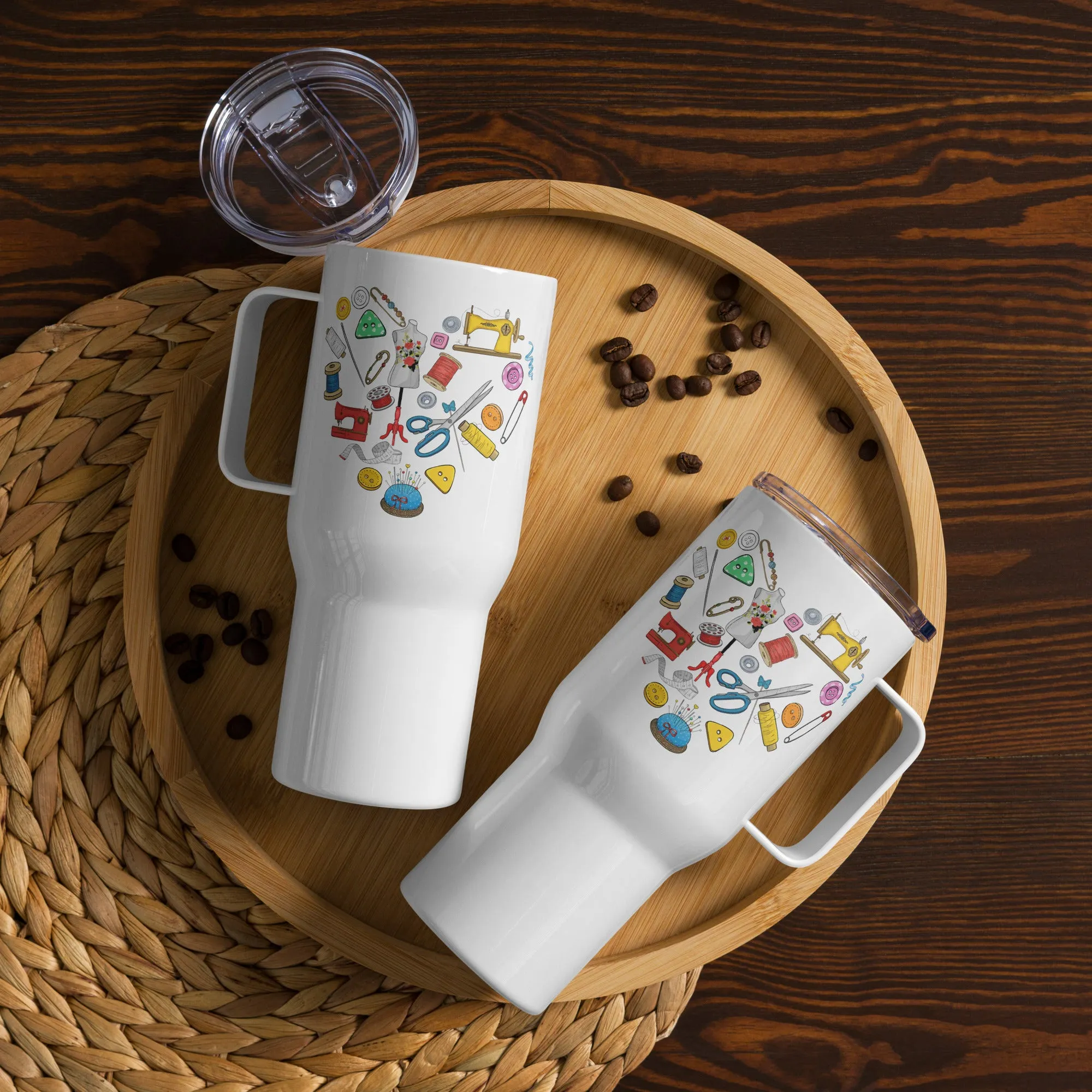 Heart 25 oz Travel Mug